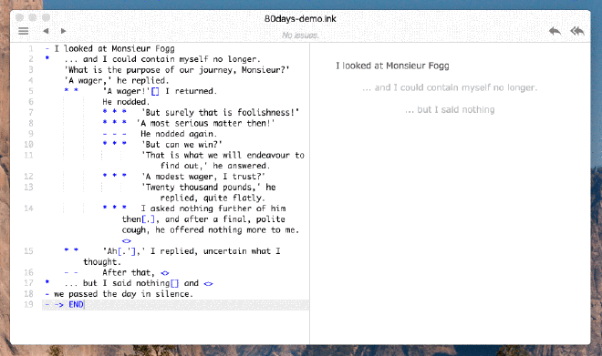 ink - inkle's narrative scripting language